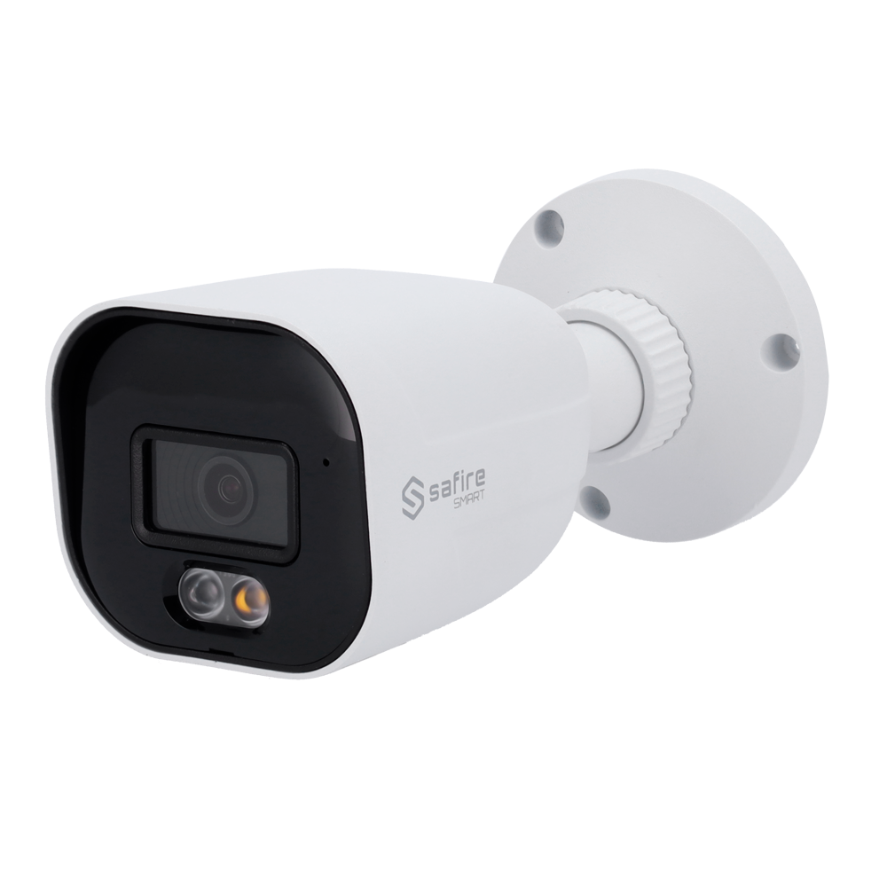 Safire Smart Cámara Bullet IP gama E1 Inteligencia Artificial color blanco 6 MP, 2.8 mm, WiFi, PoE SF-IPB080A-6E1-DL