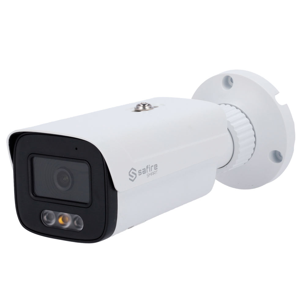 Safire Smart cámara Bullet IP gama I1 con AI color blanco 4 MP, 2.8 mm, WiFi, PoE SF-IPB380A-4I1-NIGHTPRO