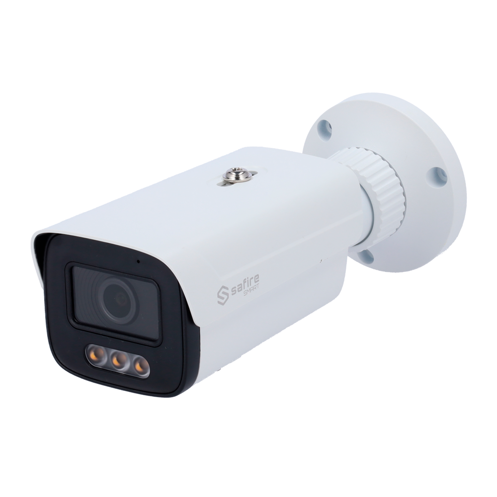 Safire Smart cámara Bullet IP gama I1 con AI color blanco 8 MP, 2.8 mm, WiFi, PoE SF-IPB380A-8I1-NIGHTPRO