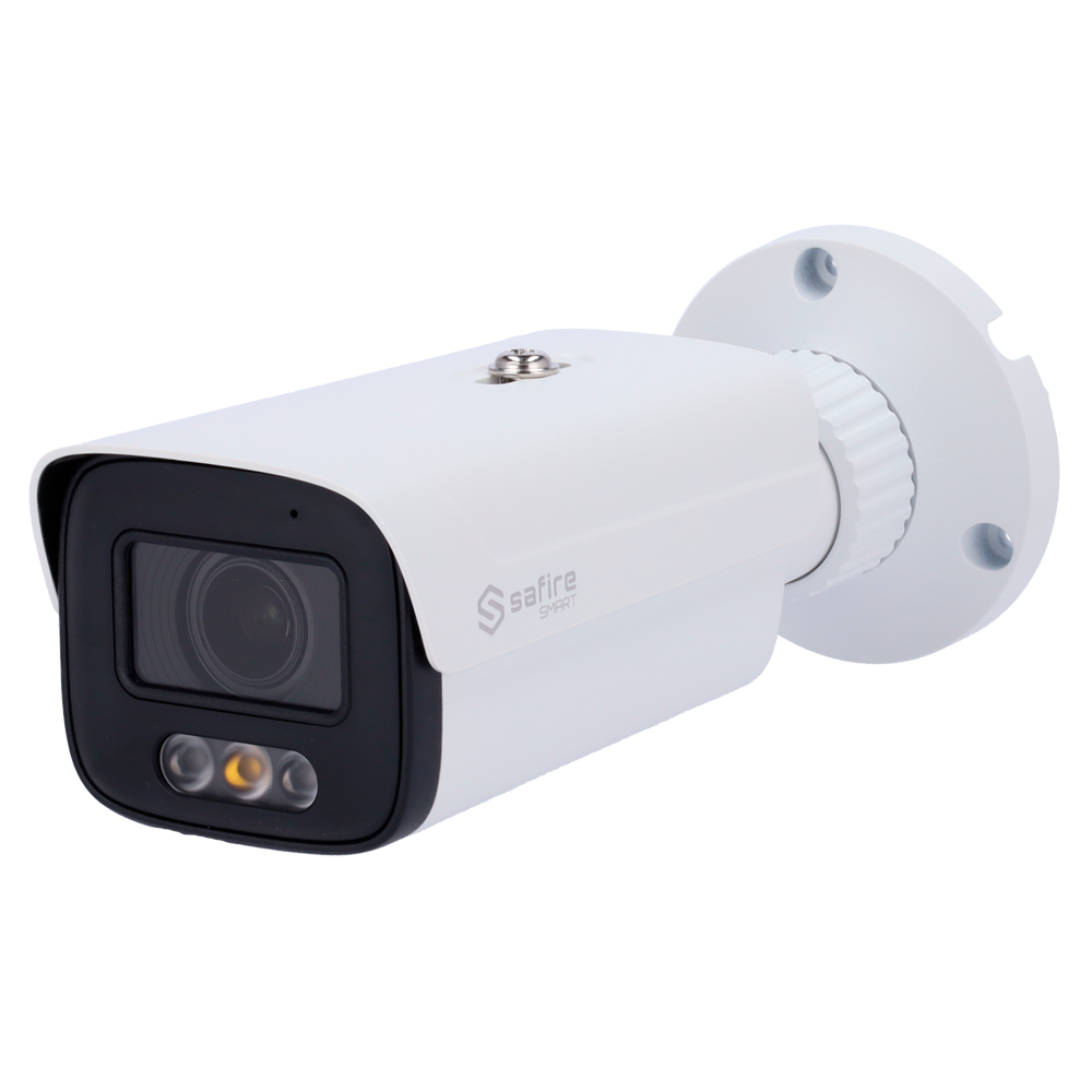 Safire Smart Cámara Bullet IP gama B1 Inteligencia Artificial color blanco 4 MP, 2.8 ~ 12 mm Motorizada, WiFi, PoE SF-IPB580ZA-4B1-DL