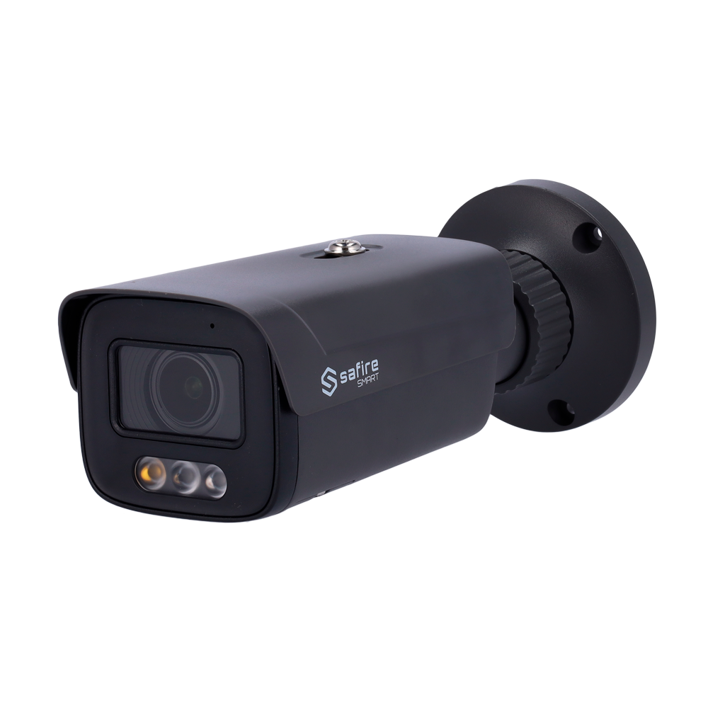 Safire Smart Cámara Bullet IP gama I1 AI Avanzada y DualLight color blanco 4 MP, 3.6 mm, WiFi, PoE SF-IPB580ZA-4I1-SL-GREY