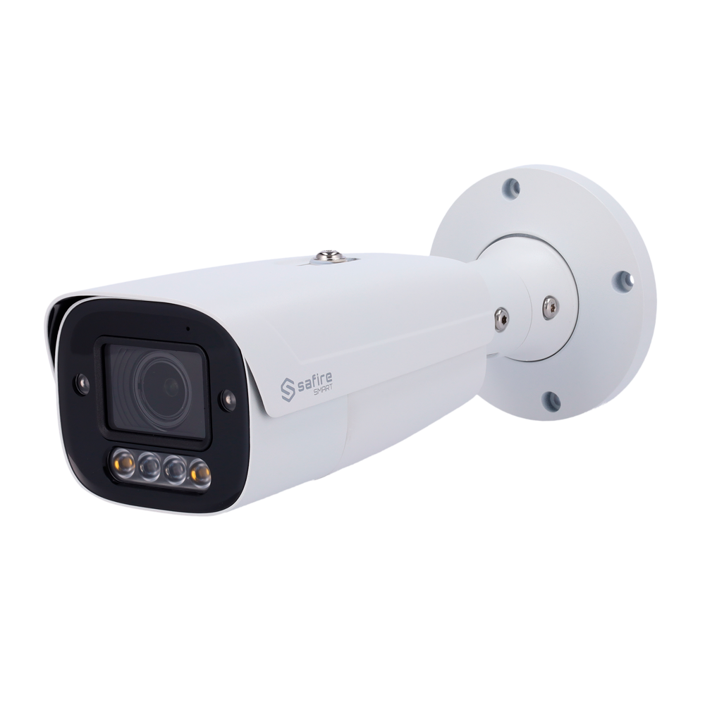 Safire Smart Cámara Bullet IP gama I1 AI Avanzado color blanco 6 MP, 2.8 ~ 12 mm Motorizada, WiFi, PoE SF-IPB585ZA-6I1-SL