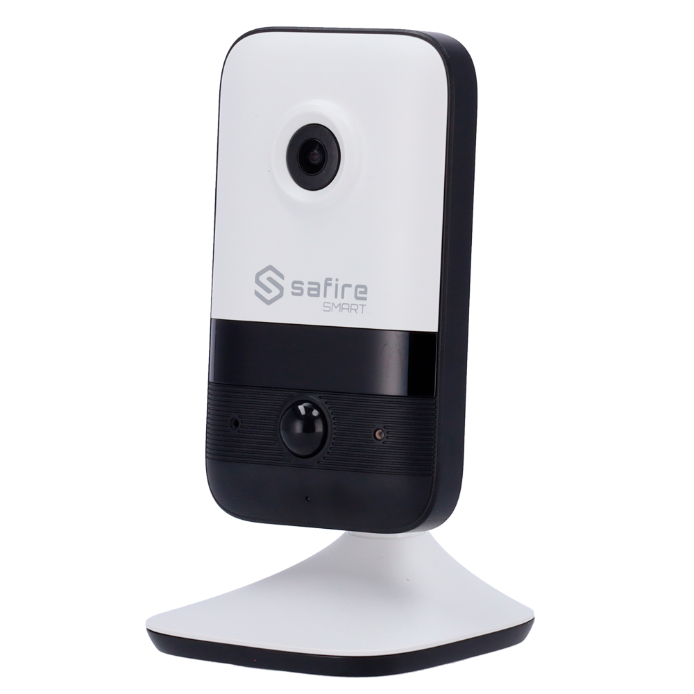 Safire Smart Cámara Cube IP gama B1 WiFi color blanco 4 MP, 2.1 mm, WiFi, PoE SF-IPCU014A-4B1W-PIR