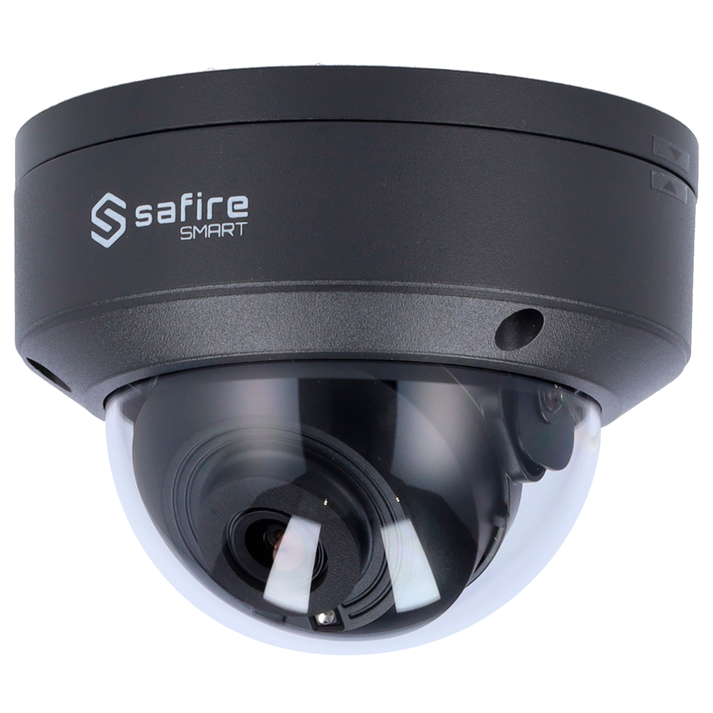 Safire Smart Cámara Domo IP gama B1 económico color gris 4 MP, 2.8 mm, WiFi, PoE SF-IPD040-4B1-GREY