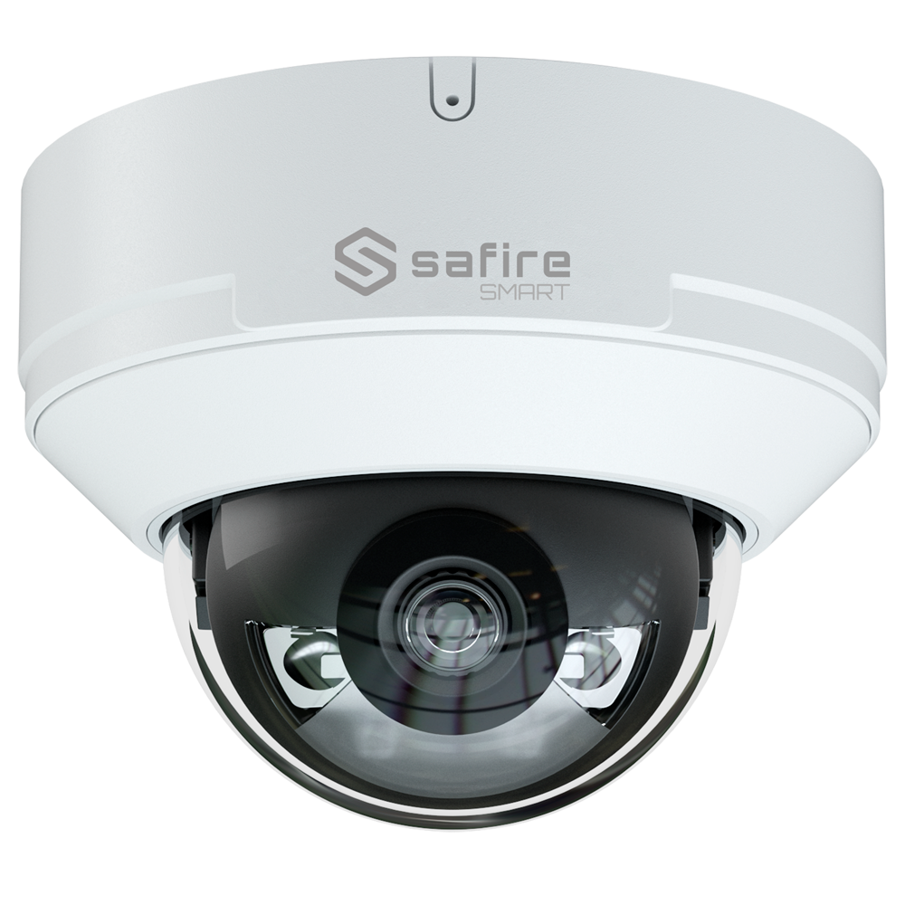 Safire Smart cámara Domo IP gama E1 con AI color blanco 4 MP, 2.8 mm, WiFi, PoE SF-IPD040A-4E1-NIGHT