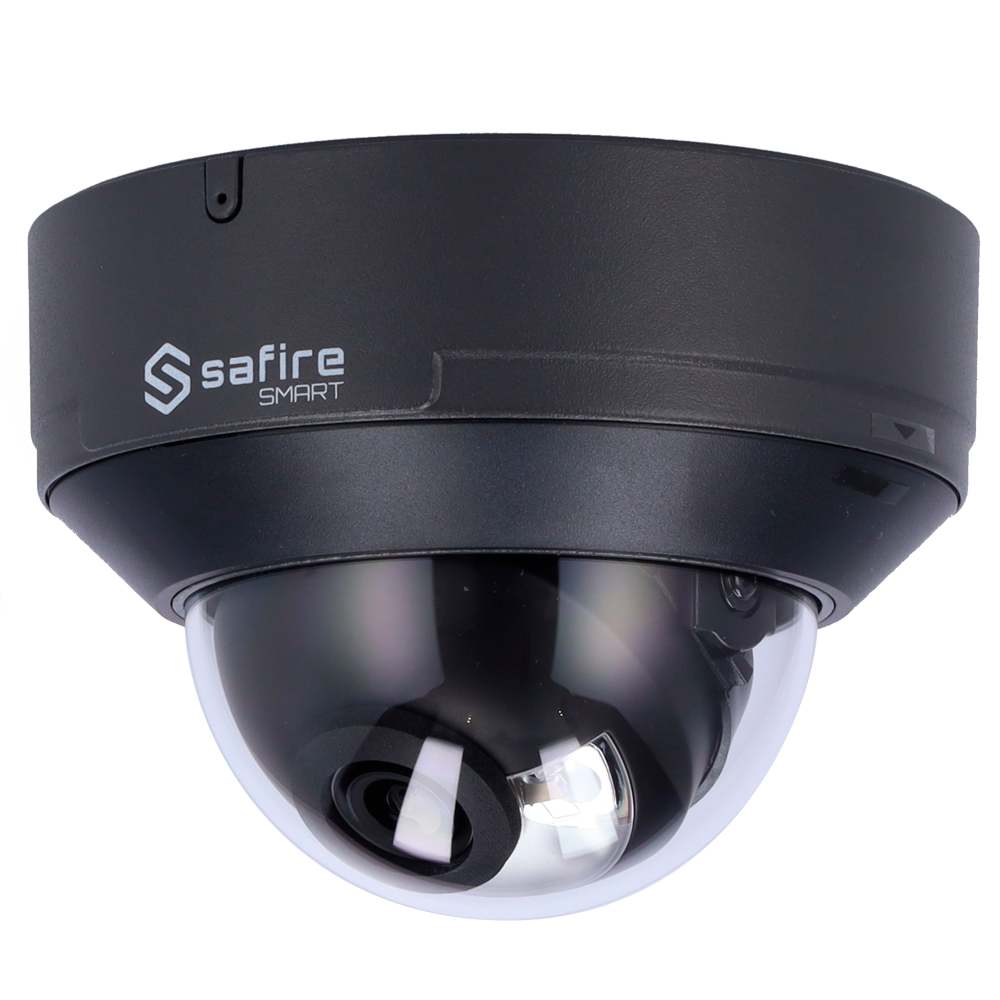 Safire Smart Cámara Domo IP gama I1 AI Avanzada y DualLight color blanco 4 MP, 2.8 mm, WiFi, PoE SF-IPD040A-4I1-DL-GREY