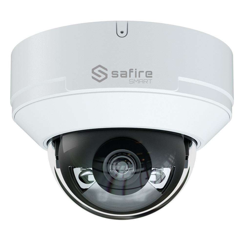 Safire Smart Cámara Dome IP gama E1 Inteligencia Artificial color blanco 6 MP, 2.8 mm, WiFi, PoE SF-IPD040A-6E1-DL
