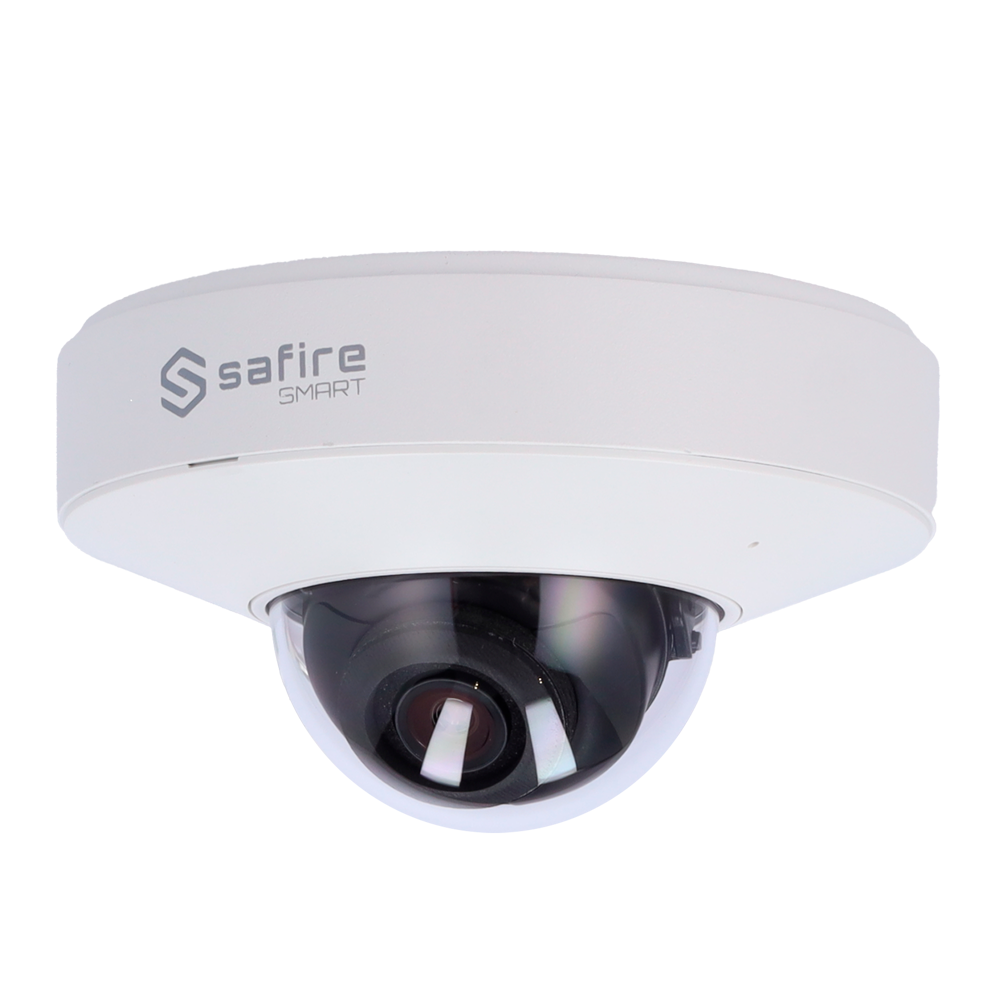 Safire Smart Cámara MiniDomo IP gama I1 AI Avanzada color blanco 6 MP, 2.8 mm, WiFi, PoE SF-IPD050A-6I1