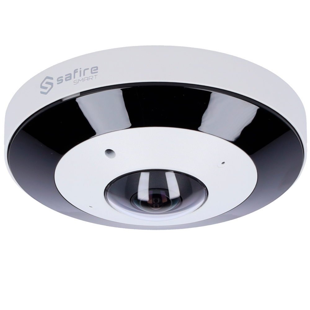 Safire Smart Cámara Domo IP Fisheye gama I1 color blanco 12 MP, 1.65 mm, WiFi, PoE SF-IPD360A-12I1