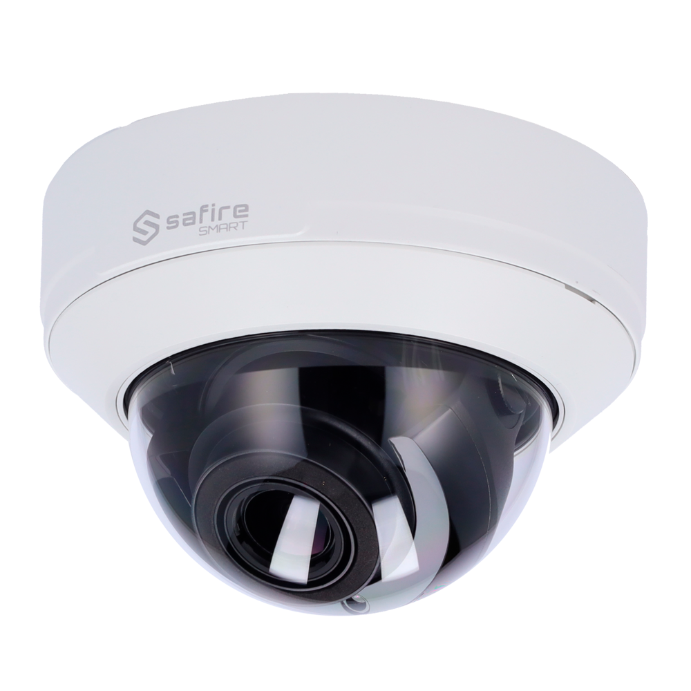 Safire Smart Cámara Domo IP gama I2 AI Avanzado color blanco 8 MP, 2.8 ~ 12 mm Motorizada, WiFi, PoE SF-IPD540ZA-8I2