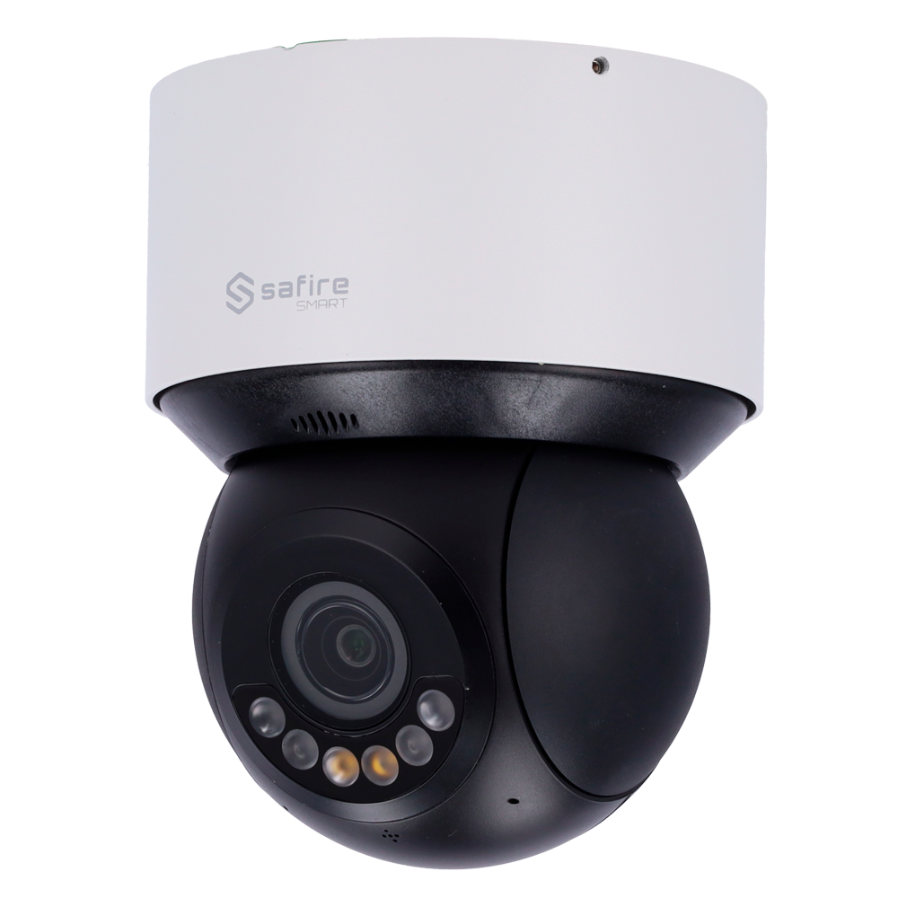 Safire Smart Cámara PTZ IP gama B1 Inteligencia Artificial color blanco 4 MP, 2.8 ~ 12 mm Motorizada, WiFi, PoE SF-IPSD3004TA-4SB1-DL