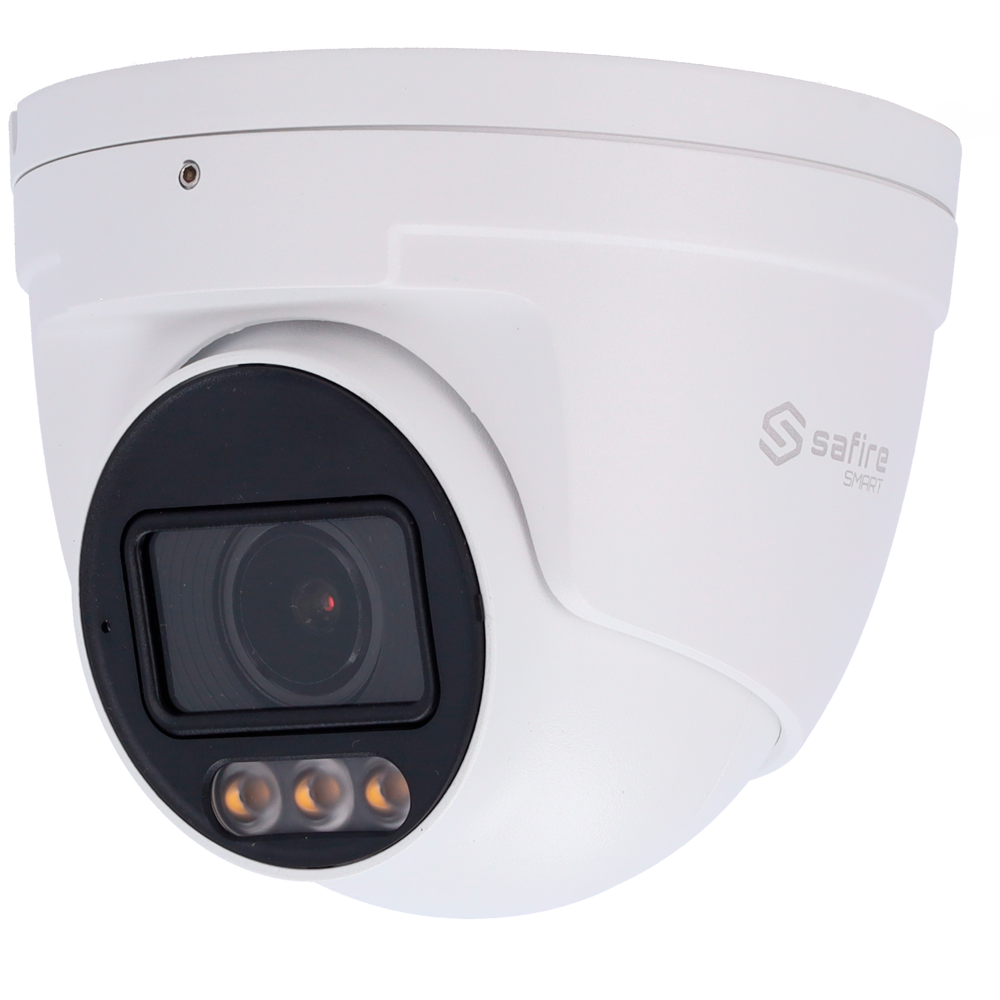 Safire Smart cámara Turret IP gama E1 con AI color blanco 4 MP, 2.8 mm, WiFi, PoE SF-IPT511ZA-4E1-NIGHT