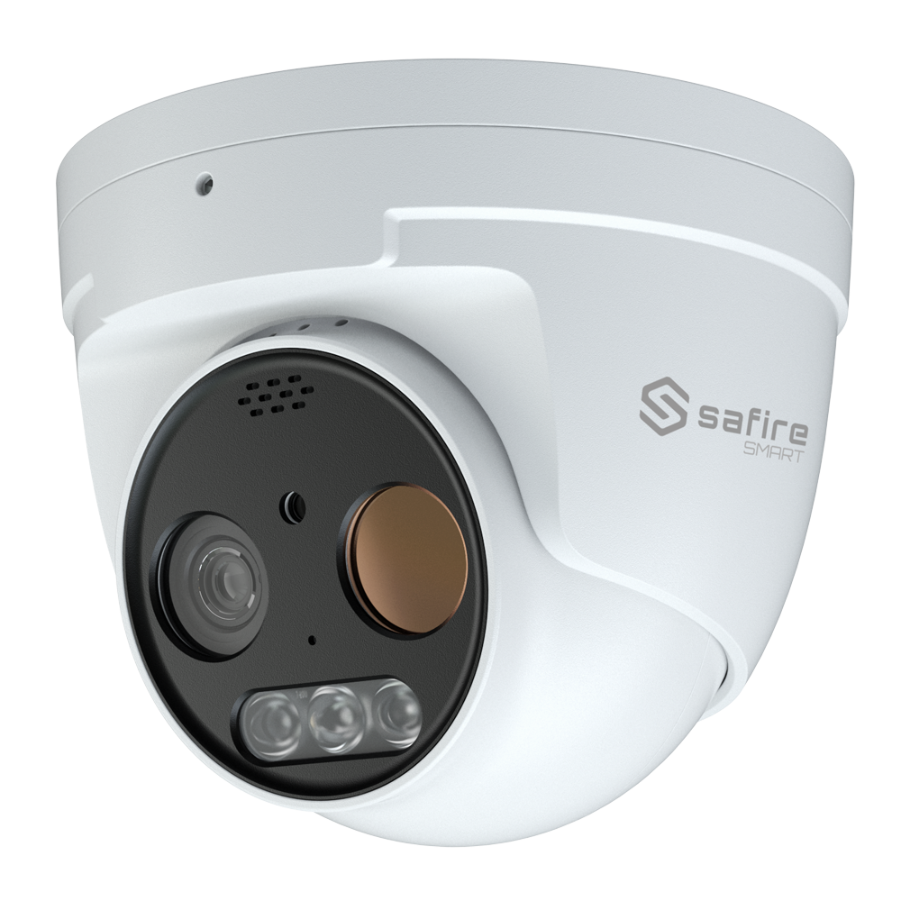 Safire Smart Cámara térmica Dual Turret IP Safire Smart 5 MP, 3.2 mm, PoE SF-IPTT256A-3D5