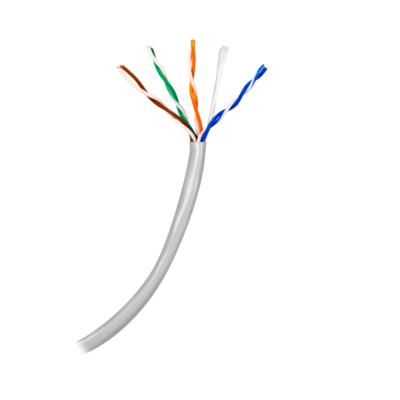 Safire Cable UTP categoría 5E color blanco-gris SF-UTP5E-100-24AWG-G