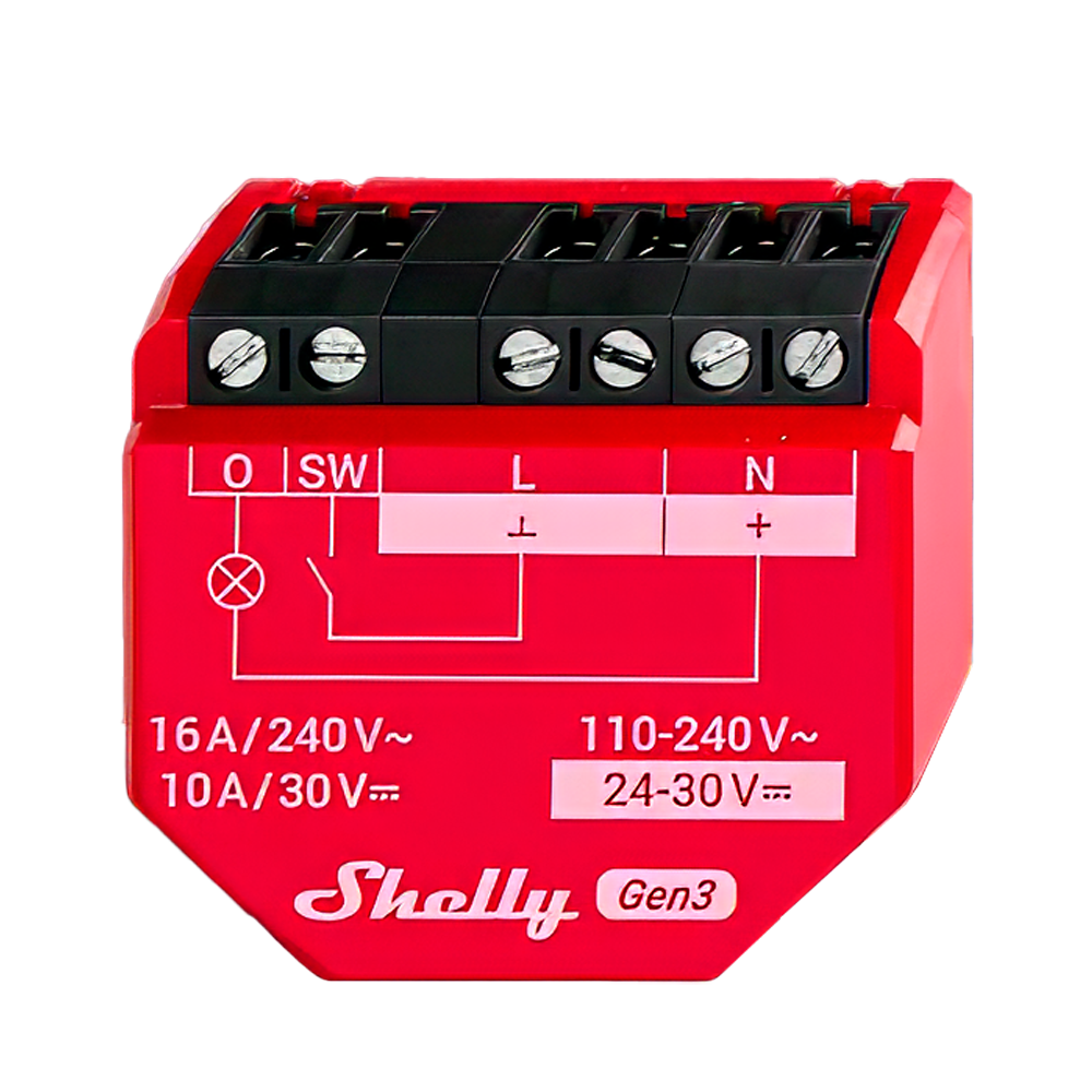 Shelly Relé Shelly 1PM Gen3 Controlador Inteligente SH-1PM-GEN3