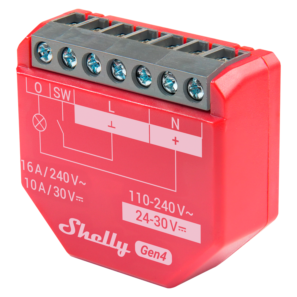 Shelly 1PM Gen4 Controlador Inteligente SH-1PM-GEN4