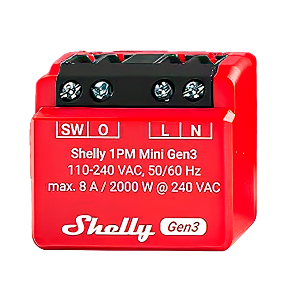 Shelly Relé Shelly 1PM Mini Gen3 Controlador Inteligente SH-1PM-MINI-GEN3