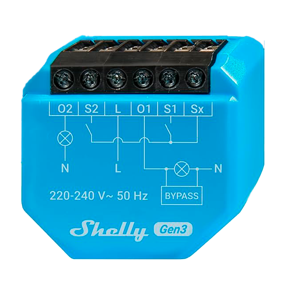 Shelly Relé Shelly 2L Gen3 Controlador Inteligente SH-2L-GEN3