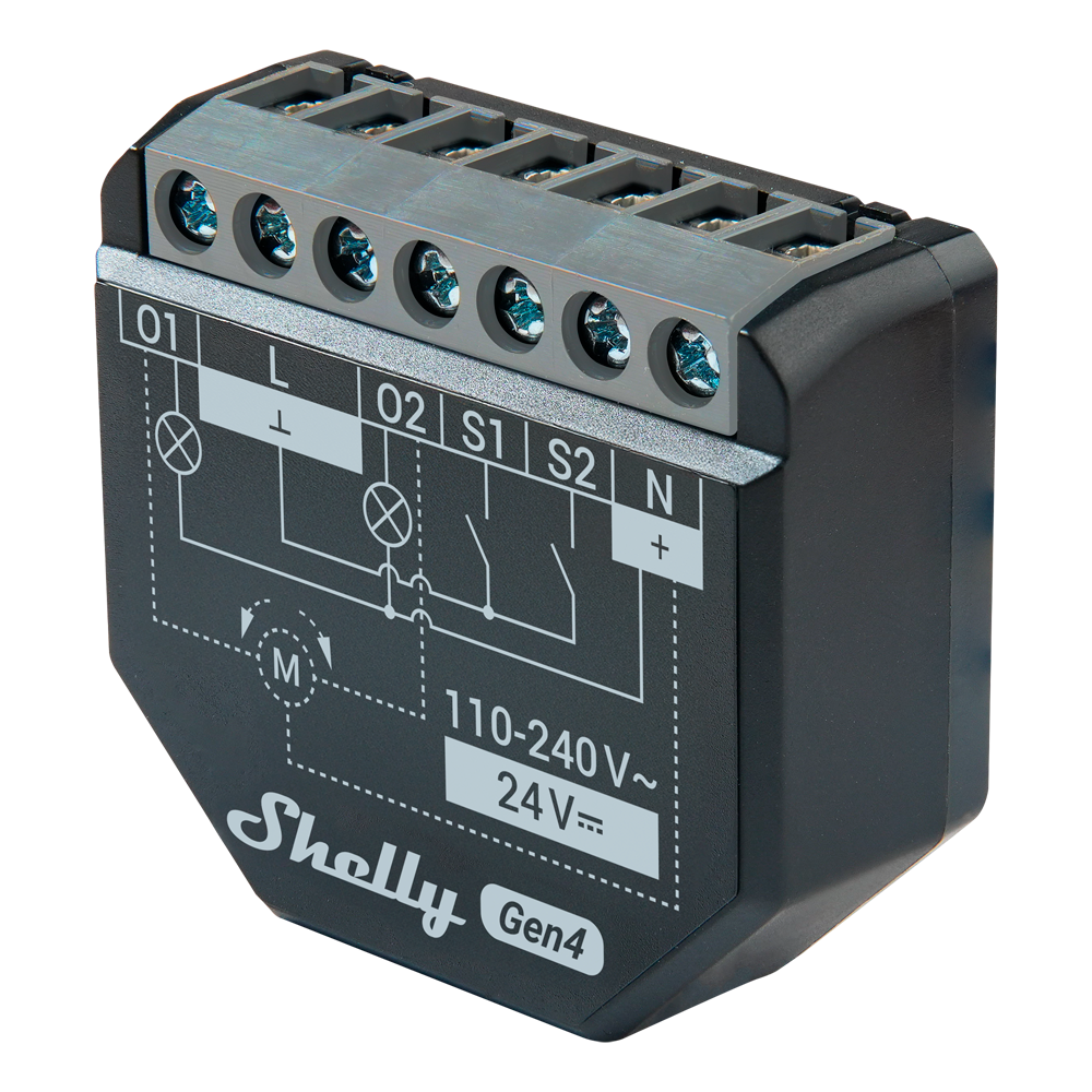 Shelly Relé Shelly 2PM Gen4 Controlador de persianas / toldos SH-2PM-GEN4