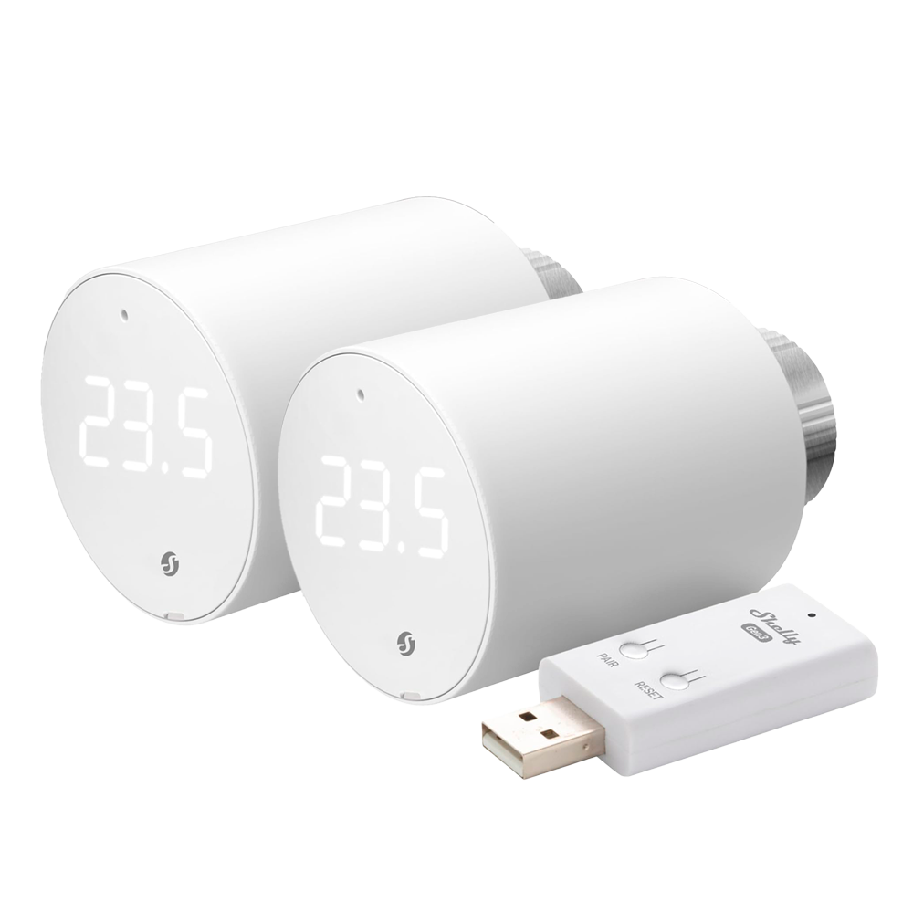 Shelly BLU TRV x2 + Shelly Blu Gateway Gen3 SH-BLU-TRVX2-SH-BLU-GATEWAY-GEN3