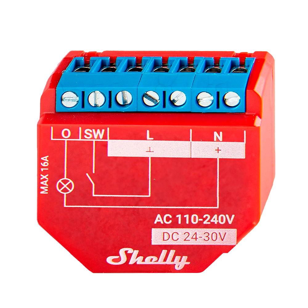 Shelly Relé Shelly Plus 1PM Controlador Inteligente SH-PLUS-1PM