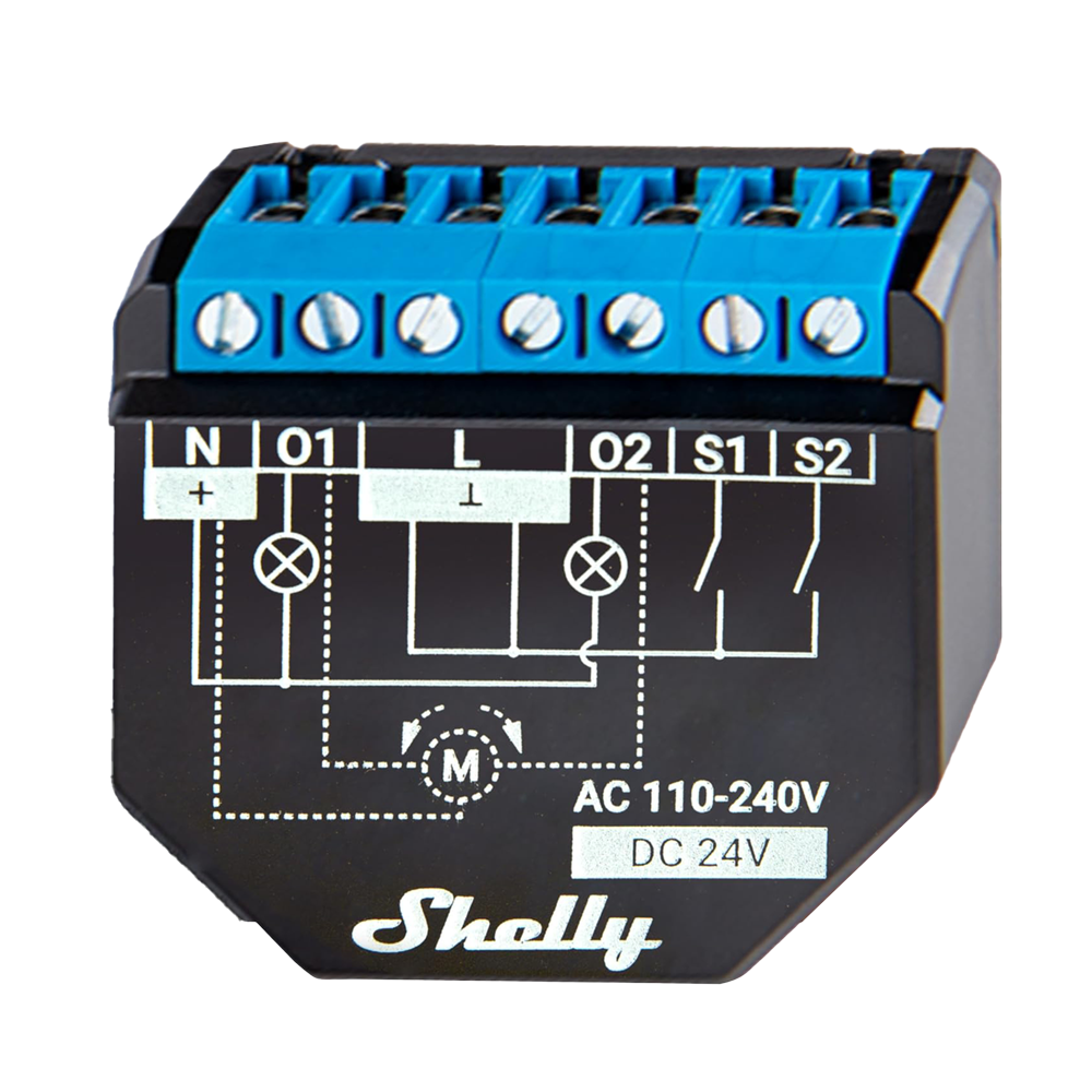Shelly Relé Shelly Plus 2PM Controlador de persianas / toldos SH-PLUS-2PM