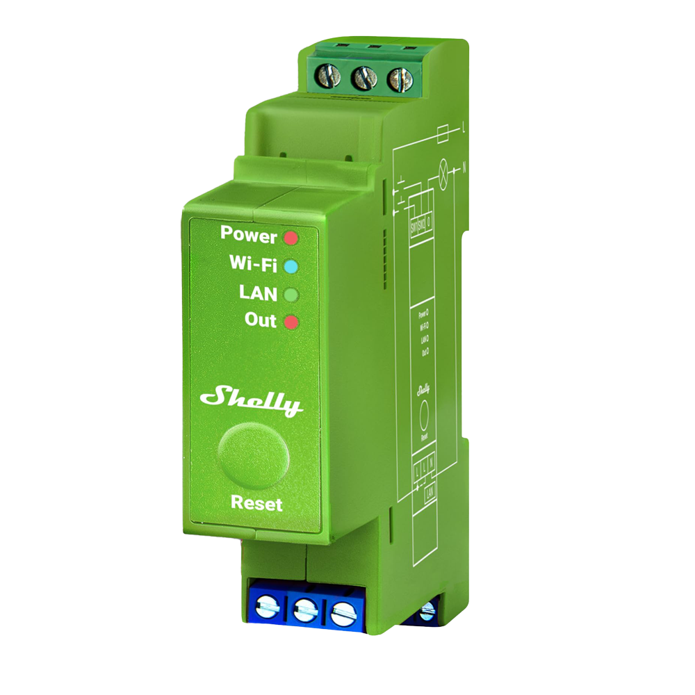 Shelly Pro Dimmer 1PM Atenuación (Dimming) / Carril DIN SH-PRO-DIMMER-1PM