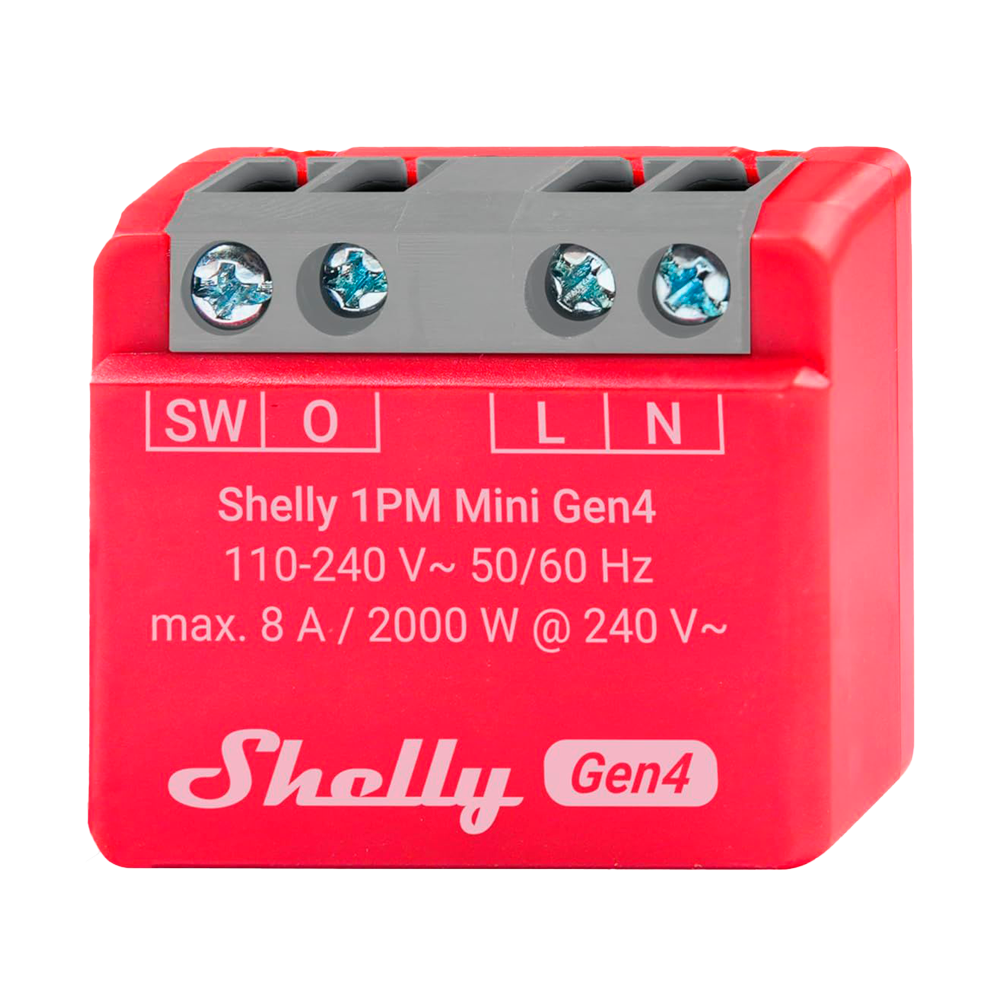 Shelly Relé Shelly 1PM Mini Gen4 Controlador Inteligente SH-SL-1PM-MINI-GEN4