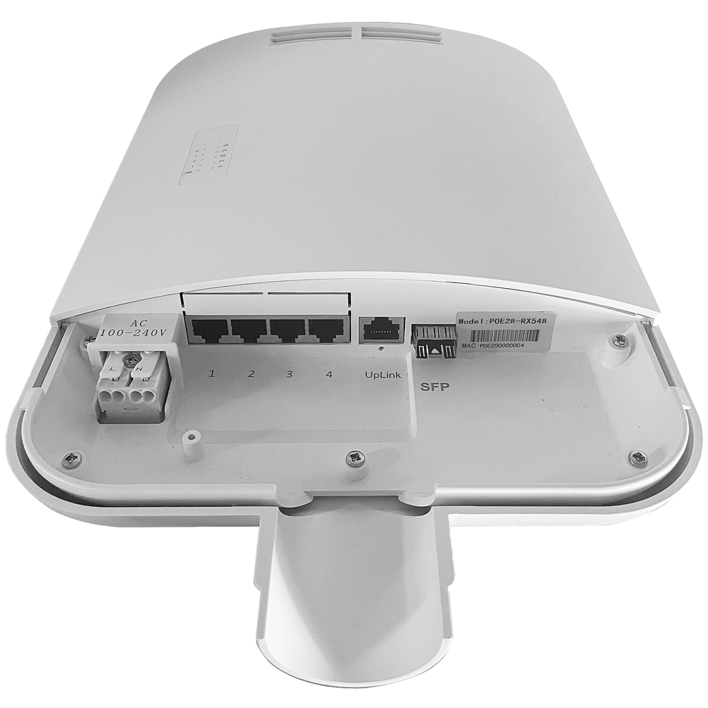 CCTV & Alarmas Switch PoE de exterior IP65 4 RJ45 PoE + 1 Uplink RJ45 + 1 Uplink SFP SW0504POE-G-60-OUT
