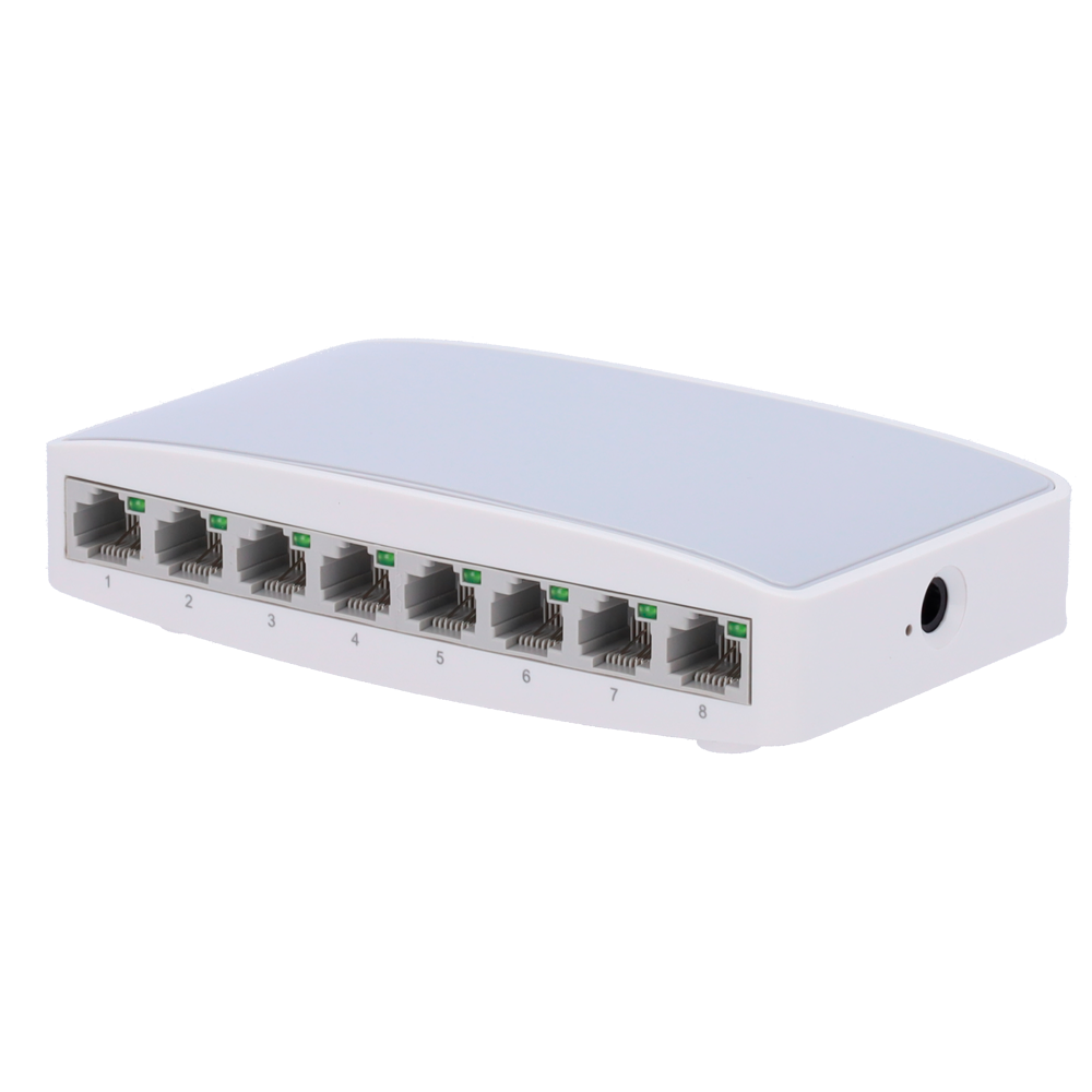 CCTV & Alarmas Switch de sobremesa 8 puertos Fast Ethernet SW08