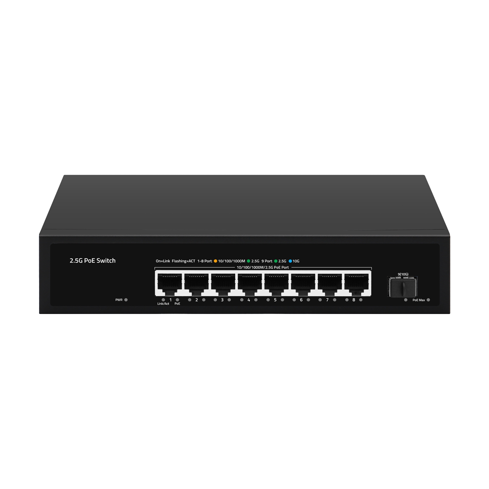 CCTV & Alarmas Switch PoE Multigagibit 2,5Gbps SW98HIPOE-2AZXF-150-V2