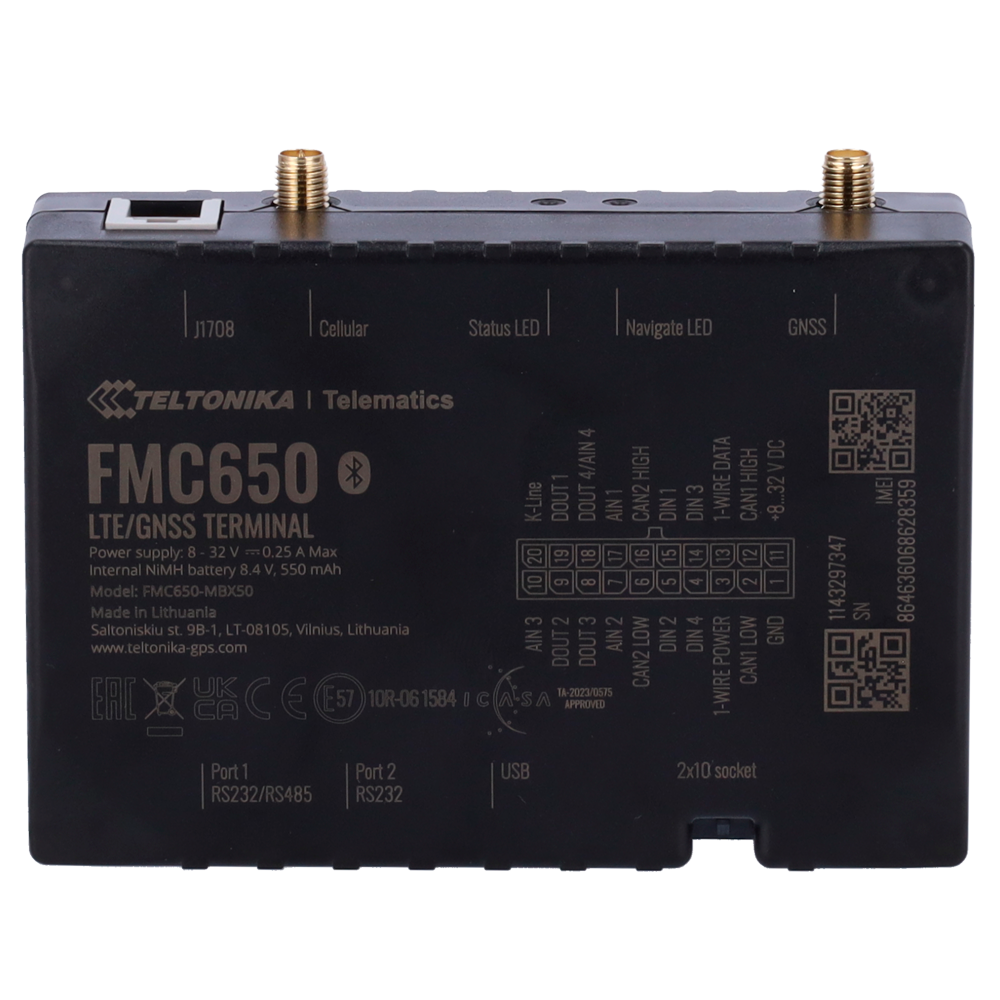 Teltonika Tracker Avanzado Conexión 4G con 2G de backup TK-FMC650
