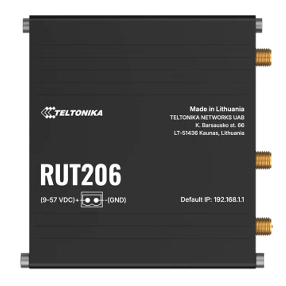 Teltonika Router Industrial 4G LTE Cat 4 (150/50 Mbps) TK-RUT206