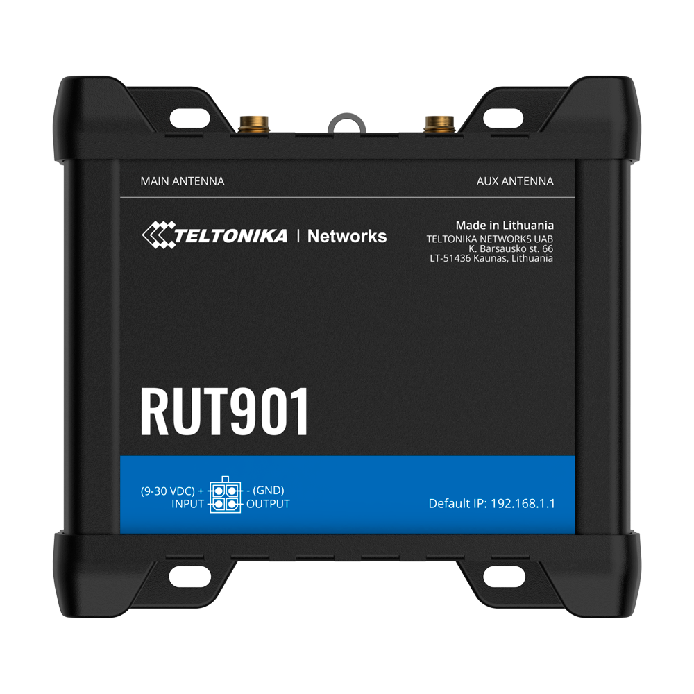 Teltonika Router Industrial 4G LTE Cat 4 (150/50 Mbps) TK-RUT901
