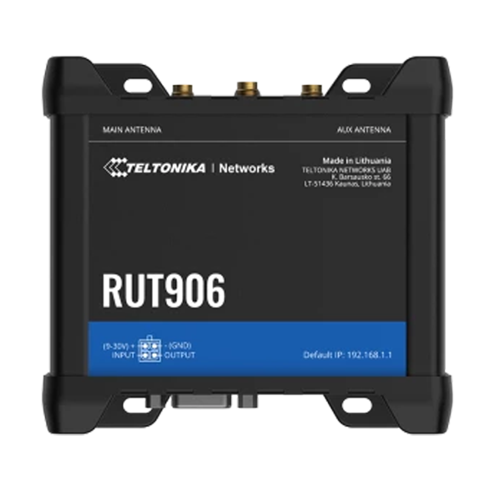 Teltonika Router Industrial 4G LTE Cat 4 (150/50 Mbps) TK-RUT906