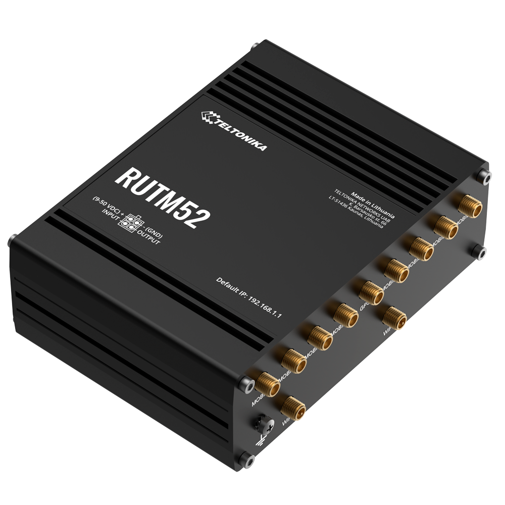 Teltonika Router Industrial Dual 5G para alta velocidad TK-RUTM52