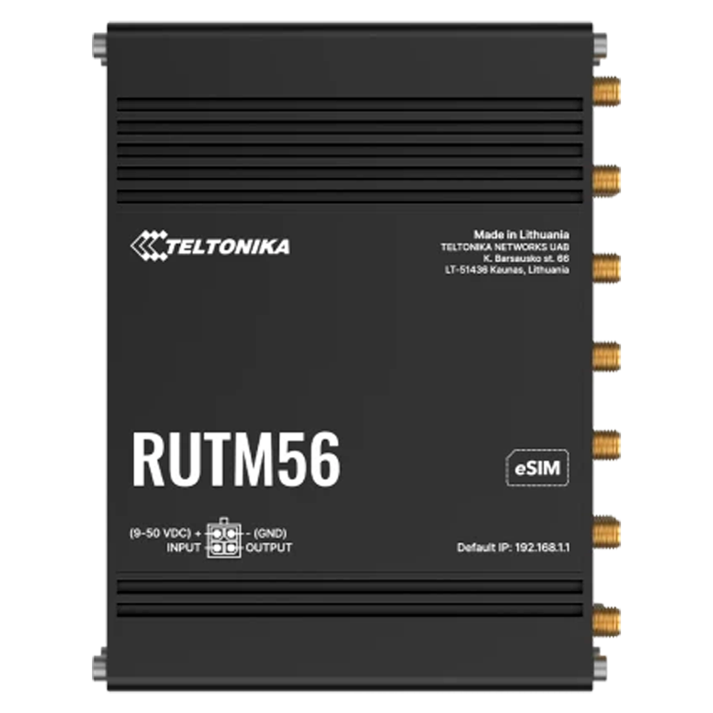Teltonika Router Industrial Dual Modem: 1x 5G y 1x 4G Cat 4 TK-RUTM56