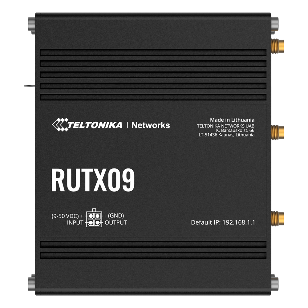 Teltonika Router Industrial 4G LTE Cat 6 hasta 300 Mbps TK-RUTX09