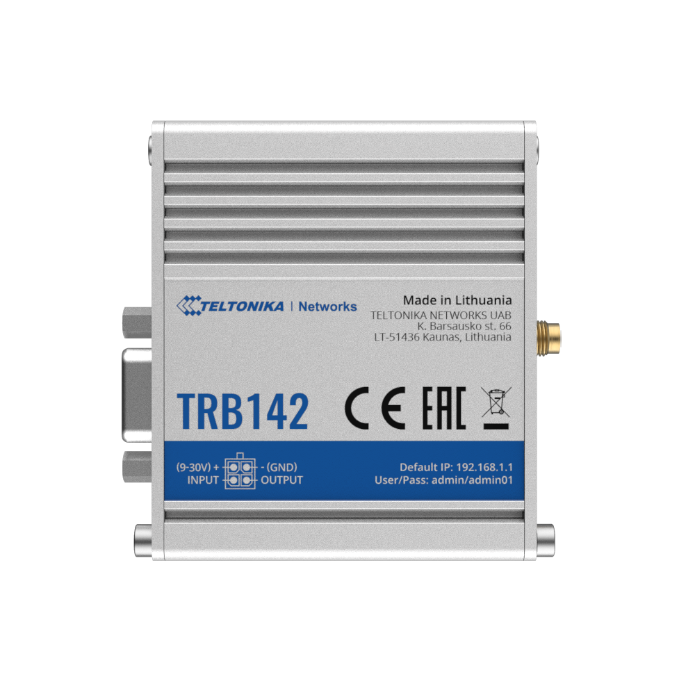 Teltonika Gateway Industrial 4G LTE Cat 1 TK-TRB142