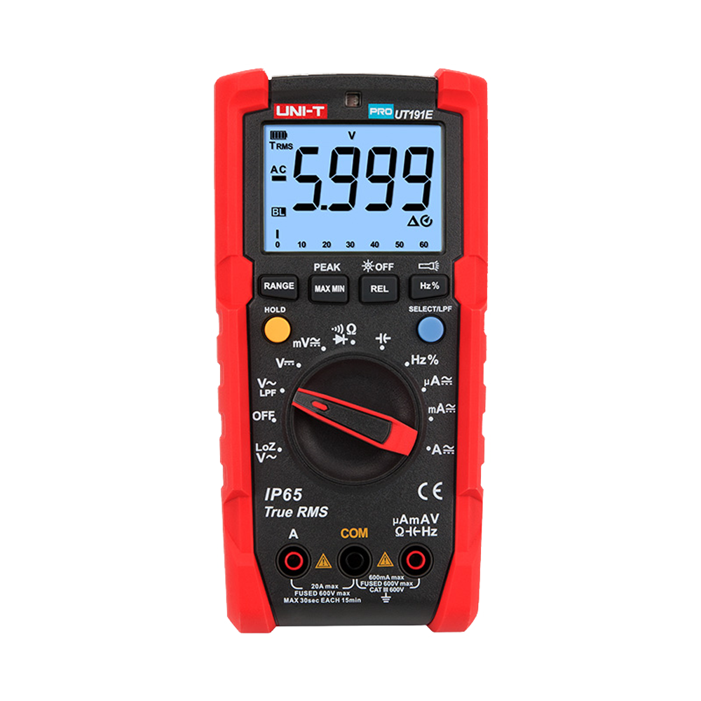 Uni-Trend Multímetro digital Industrial True RMS UT191T