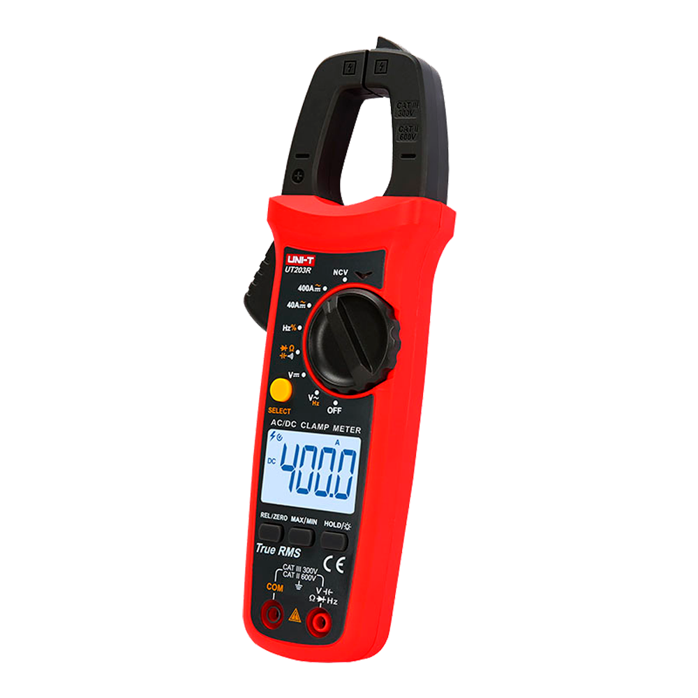 Uni-Trend Pinza amperimétrica Medición en DC hasta 600V y 400A UT203R