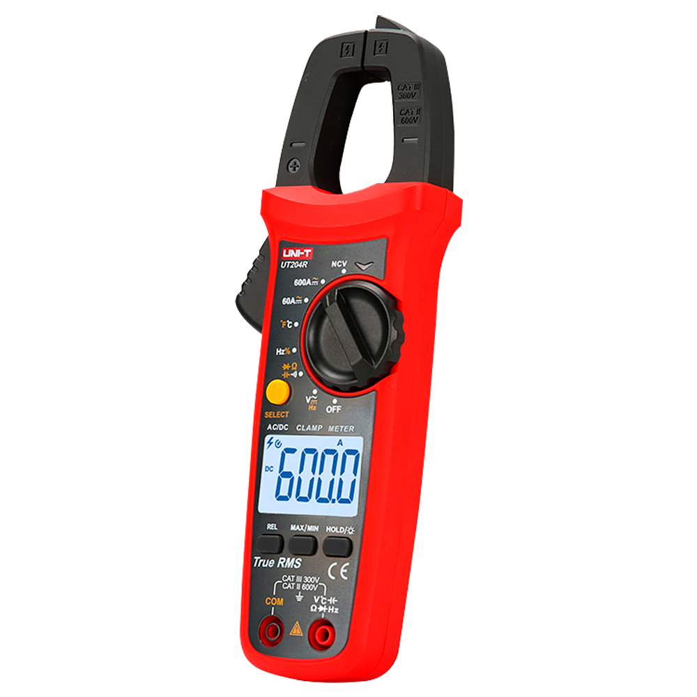 Uni-Trend Pinza amperimétrica Medición en DC hasta 600V y 600A UT204R