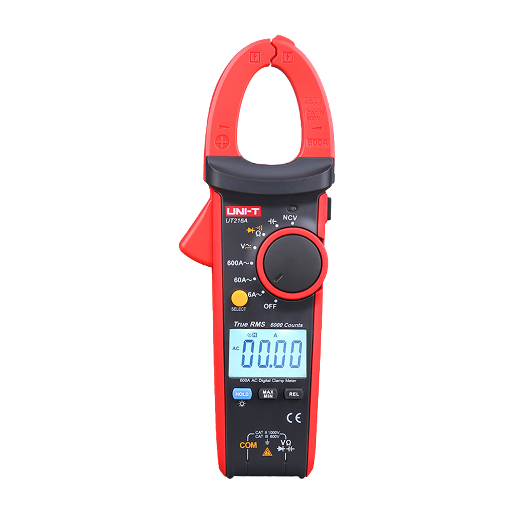 Uni-Trend Pinza amperimétrica LCD Medición en DC hasta 1000V UT216A