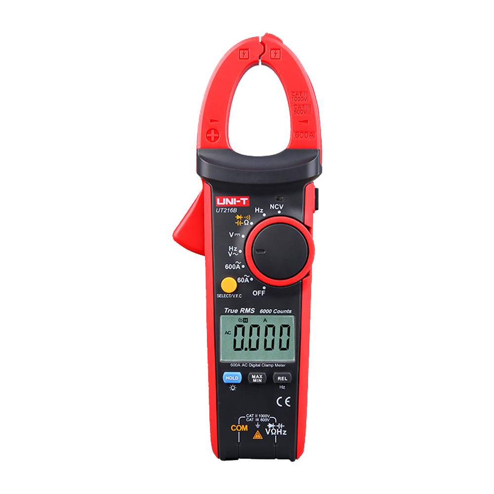 Uni-Trend Pinza amperimétrica LCD Medición en DC hasta 1000V UT216B