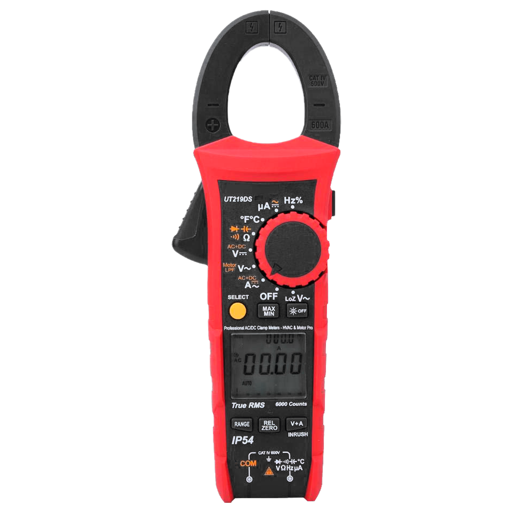 Uni-T Pinza amperimétrica Medición en DC hasta 1000V y 600A UT219DS
