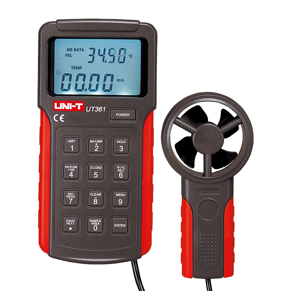 Uni-Trend Anemómetro tipo Split Sensor de velocidad del viento de alta precisión UT361