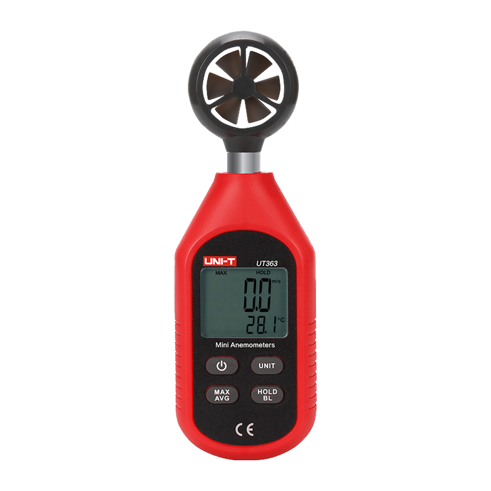 Uni-Trend Anemómetro de mano Sensor de velocidad del viento de alta precisión UT363