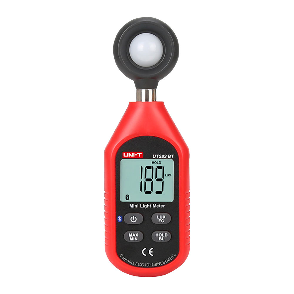Uni-Trend Medidor de iluminancia de mano Bluetooth UT383-BT