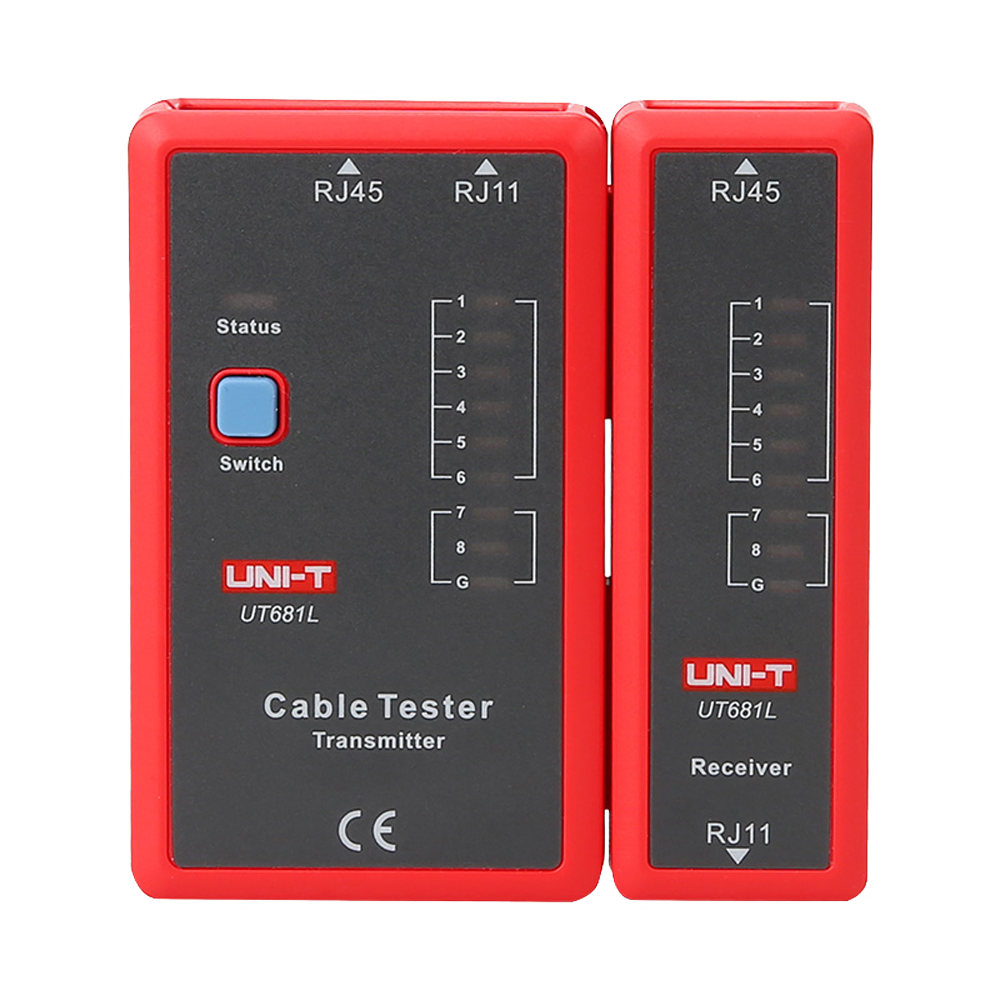 Uni-Trend Tester de cables Comprobación de estado cables RJ45/RJ11 UT681L