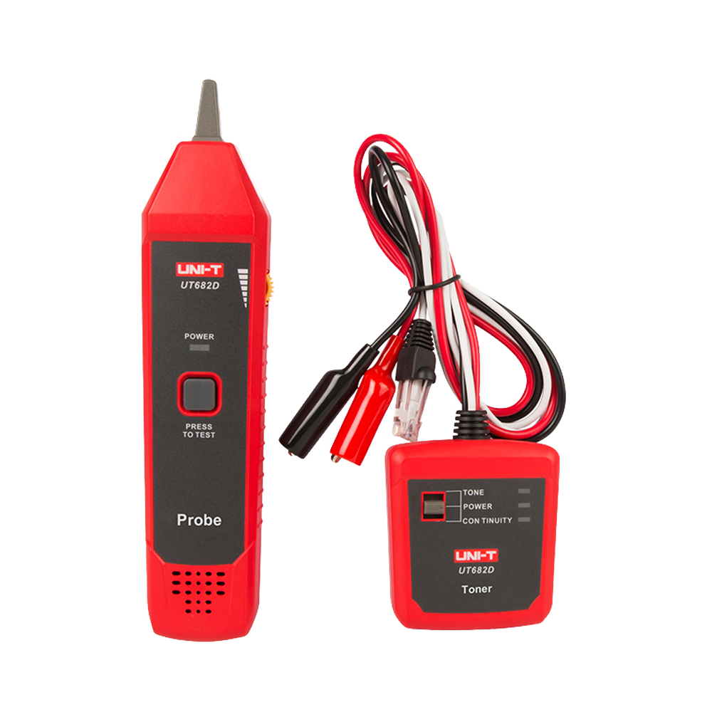 Uni-Trend Tester de cables Línea Telefónica, Par Trenzado y Cable Eléctrico UT682D